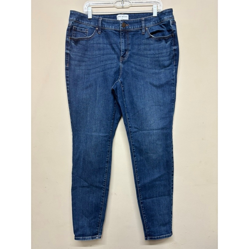 Lane Bryant Signature Fit Mid Rise‎ Skinny Jeans 16L Medium Wash Stretch